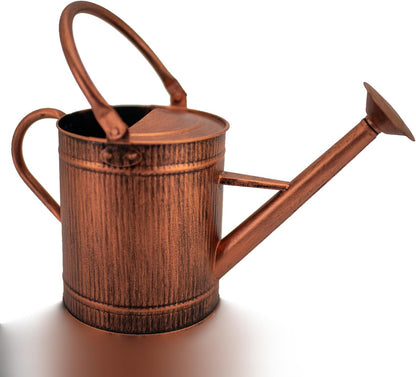 1 Gallon Watering Can, Copper Watering Can, Metal Watering Can with Removable Spout, Galvanized Watering Can, Perfect Plant Watering Can for Indoor and Outdoor