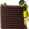 100 Ft Expandable Garden Hose - 2025 New Kink Free Flexible Water Hose 100Ft with 10 Pattern Spray Nozzle, Leakproof Solid Brass Connectors, Retractable Latex Core - Lightweight Expanding Hose