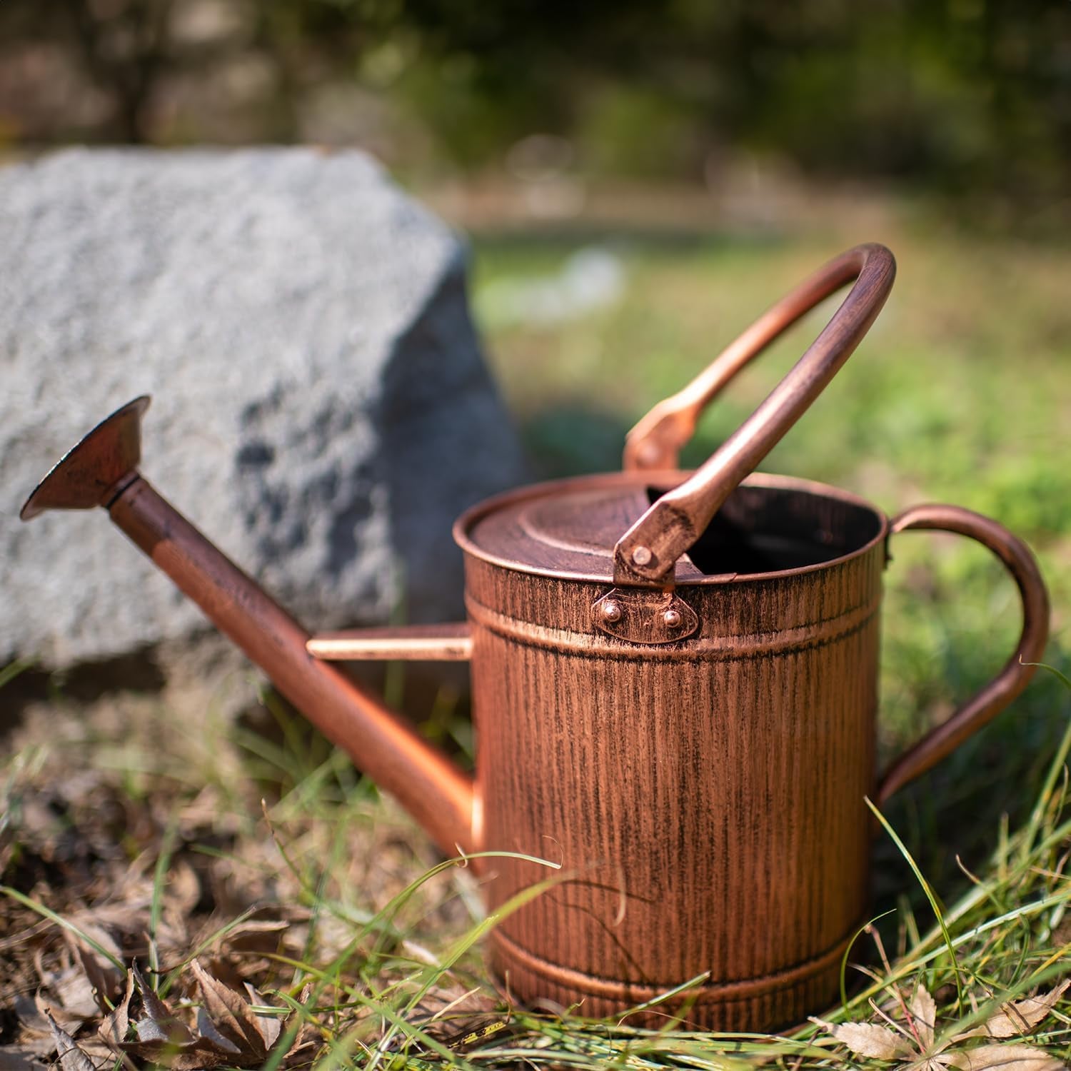 1 Gallon Watering Can, Copper Watering Can, Metal Watering Can with Removable Spout, Galvanized Watering Can, Perfect Plant Watering Can for Indoor and Outdoor